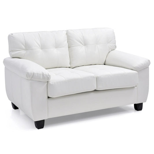 Canapé deux places blanc contemporain avec confort
