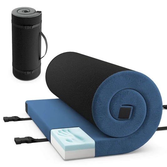 Matelas de camping Goplus en mousse à mémoire de forme avec sac de transport antidérapant - Voir les détails