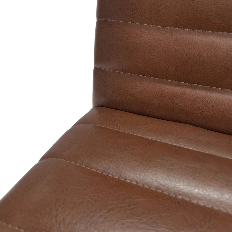 Chaises de salle à manger élégantes et rembourrées avec pieds en caoutchouc, lot de 2, pour une expérience culinaire raffinée