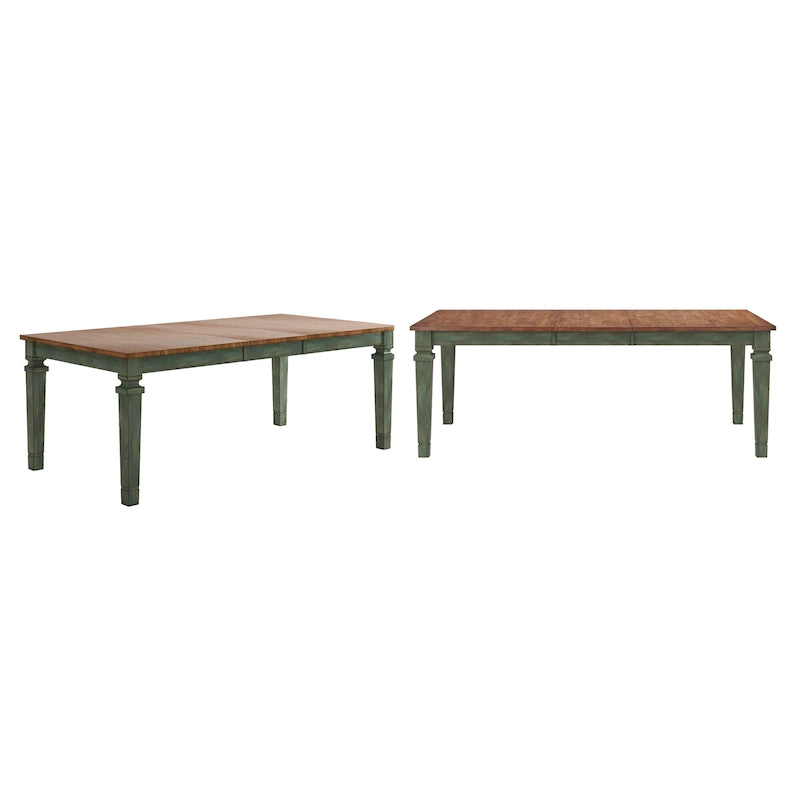 Table de salle à manger extensible Vikos en bois massif 64-82
