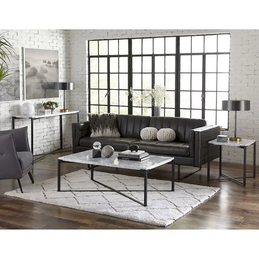 Table d'appoint Saxon en noir mat