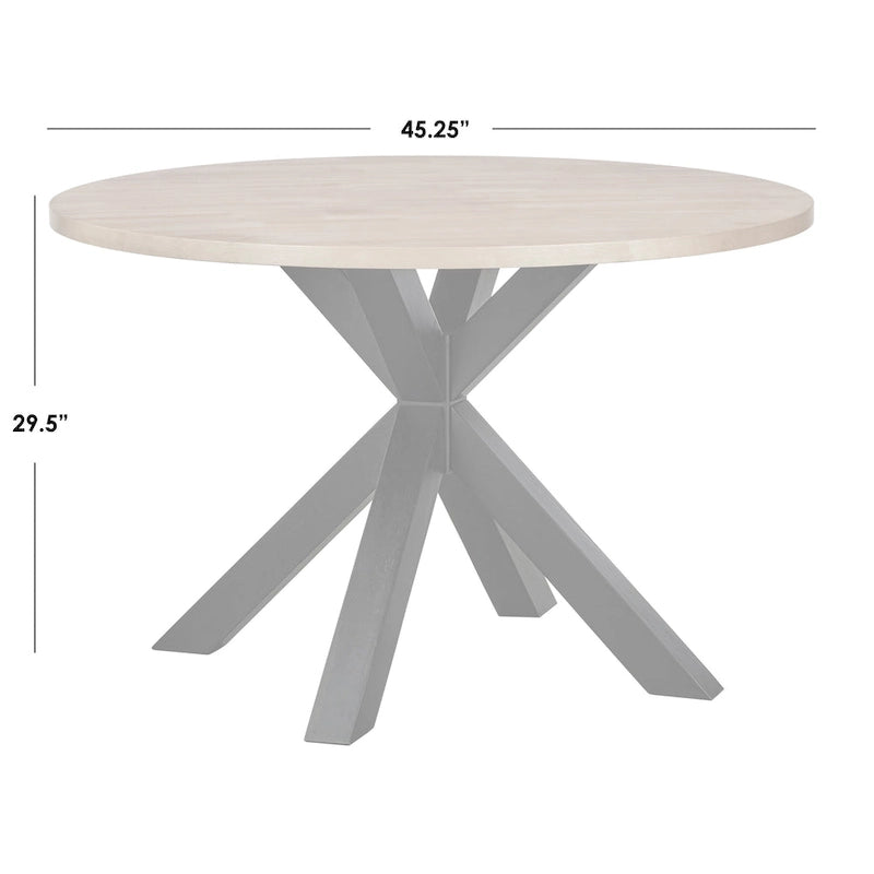 Table de salle à manger Lifestorey Gilcrest Cross à piédestal