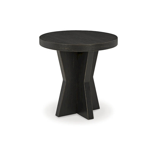 Table d'appoint noire Signature Design by Ashley Galliden - 61 cm (L) x 61 cm (P) x 61 cm (H)