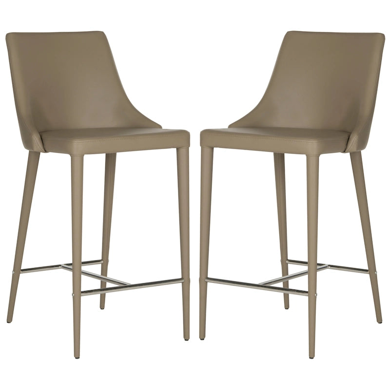 Tabouret de bar blanc SAFAVIEH Soledad 66 cm (lot de 2) - 58 x 48 x 95 cm - 58 x 48 x 94 cm (L x P x H)