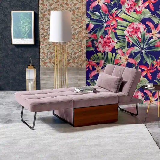 Pouf-futon convertible Hattie de Furniture of America
