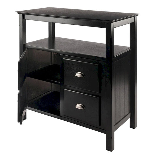 Buffet noir - 91,4 x 45,8 x 91,4 cm