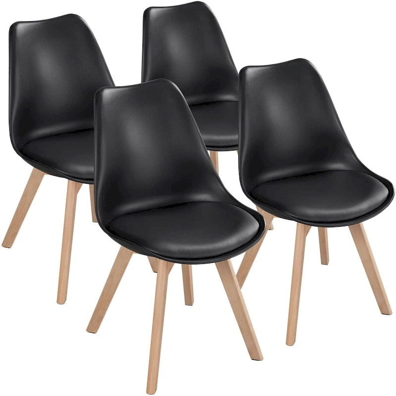 Ensemble de 4 chaises de salle à manger Yaheetech avec rembourrage souple et moderne