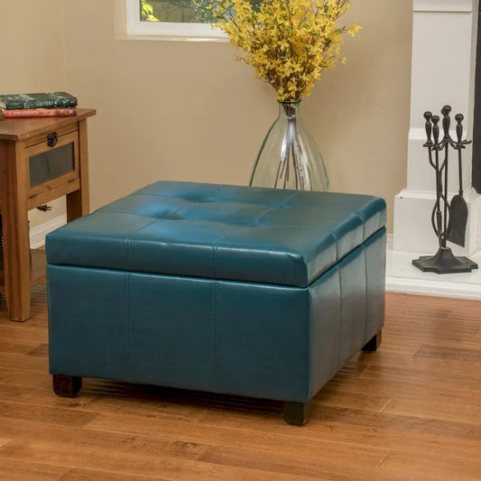 Banc ottoman de rangement rembourré