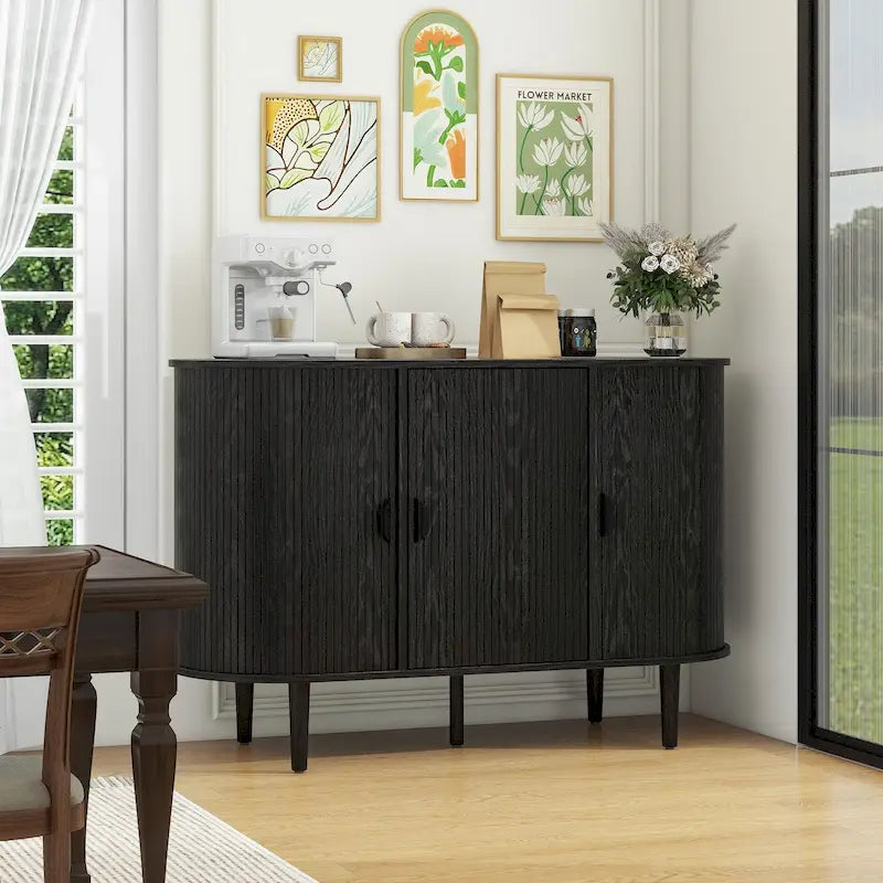 Armoire de rangement d'appoint à 3 portes