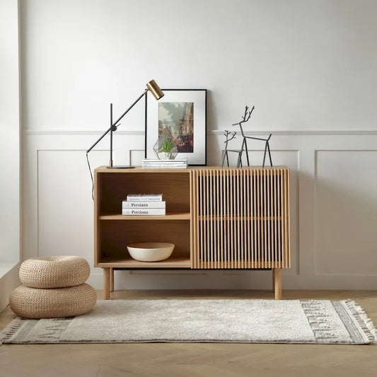Buffet/meuble de rangement d'appoint en chêne massif de 48 pouces