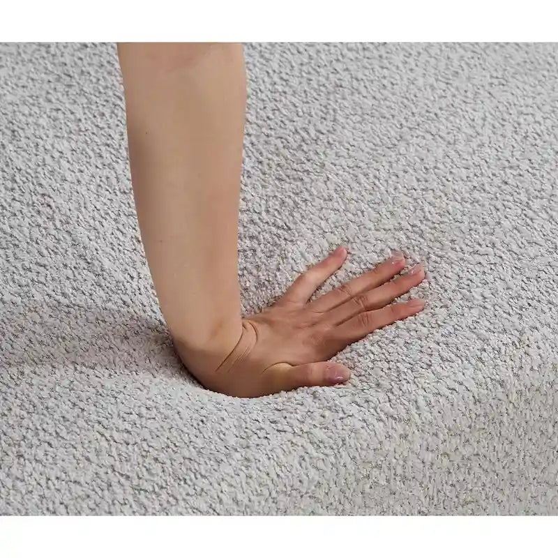 Canapé d'angle modulaire surdimensionné en boucle en forme de L, 3 pièces, combinaison libre