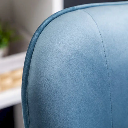 Fauteuil d'appoint bleu 30 en polyester capitonné à boutons
