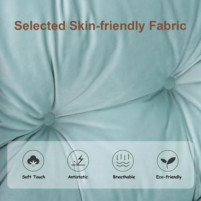 Fauteuil relax moderne en coton épais rembourré avec repose-pieds pliable