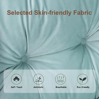 Fauteuil relax moderne en coton épais rembourré avec repose-pieds pliable