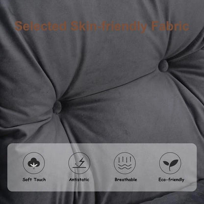 Fauteuil relax moderne en coton épais rembourré avec repose-pieds pliable
