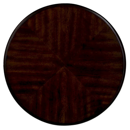 Table d'appoint ronde rétro 22 pouces, table de chevet en bois massif avec étagère, table d'angle pour salon, montage facile