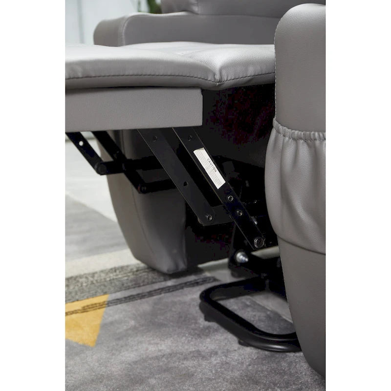 Fauteuil inclinable moderne, canapé inclinable en similicuir avec porte-gobelets et télécommande