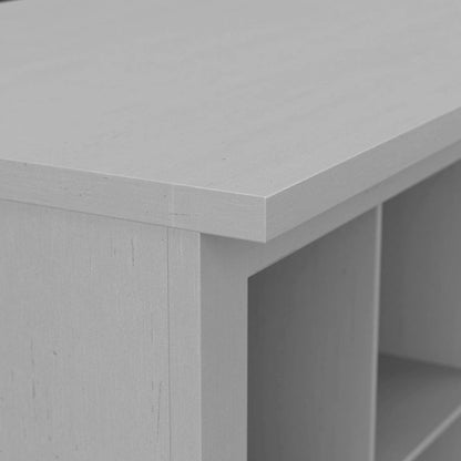 Banc à chaussures Woodland 24W avec étagères, par Bush Furniture