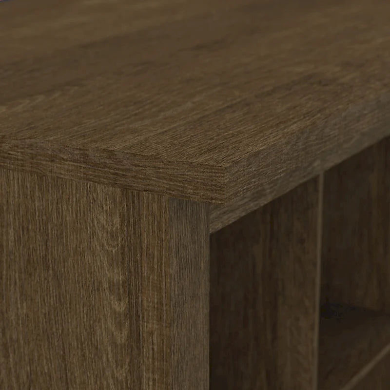Banc à chaussures Woodland 24W avec étagères, par Bush Furniture