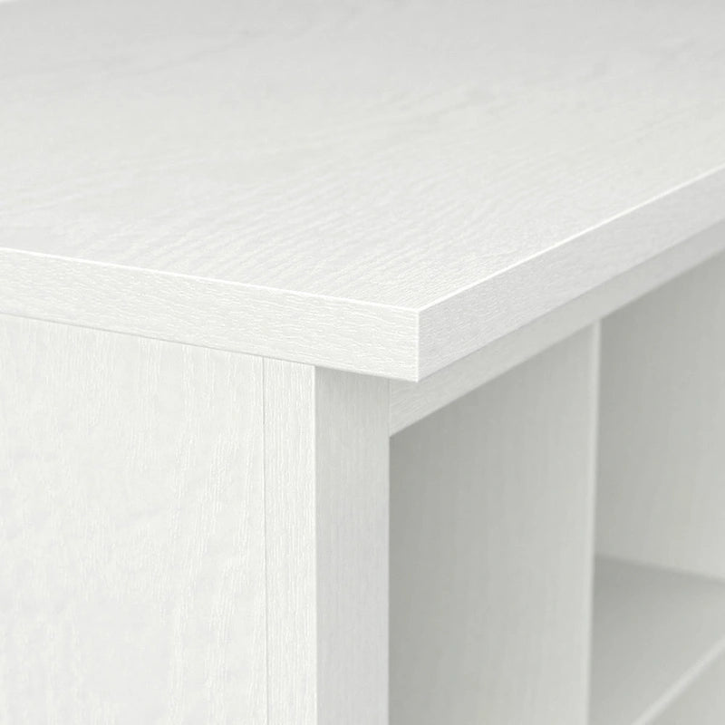 Banc à chaussures Woodland 24W avec étagères, par Bush Furniture