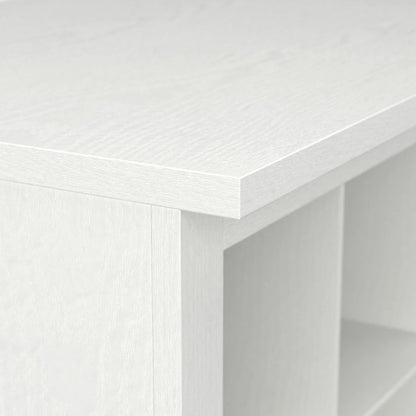 Banc à chaussures Woodland 24W avec étagères, par Bush Furniture