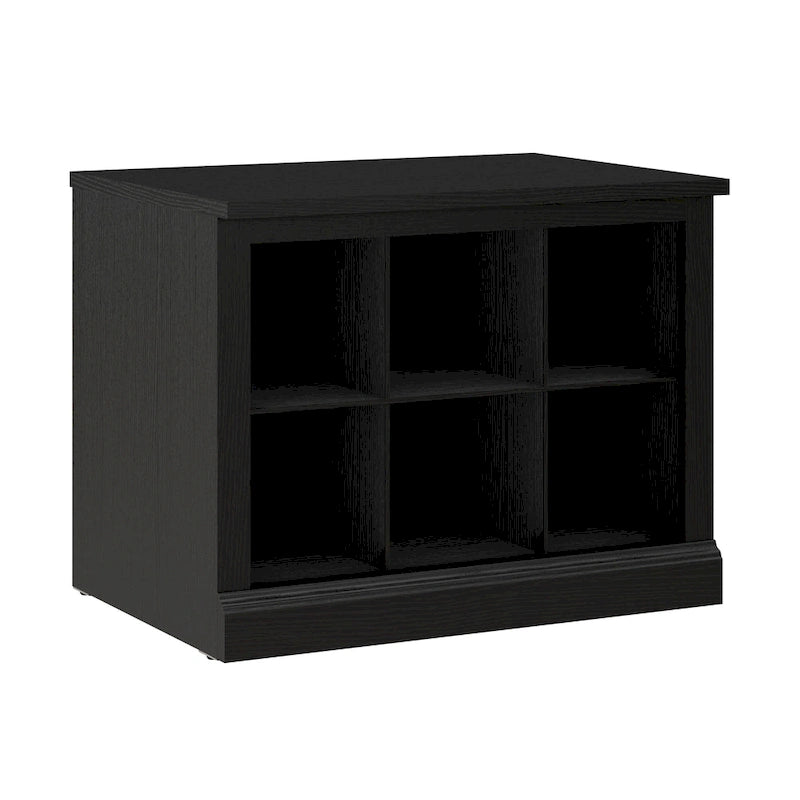 Banc à chaussures Woodland 24W avec étagères, par Bush Furniture