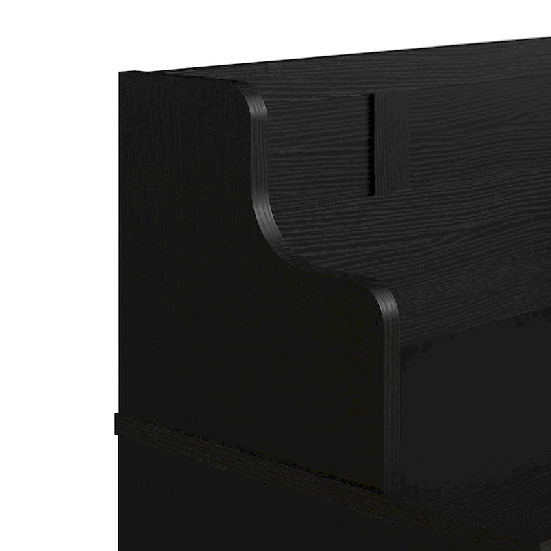 Banc à chaussures Woodland 24W avec étagères, par Bush Furniture