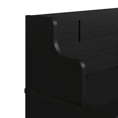 Banc à chaussures Woodland 24W avec étagères, par Bush Furniture