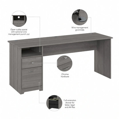 Bureau d'ordinateur Cabot 72W avec tiroirs, par Bush Furniture