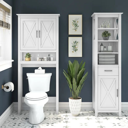 Armoire à linge haute Key West et rangement gain de place par Bush Furniture