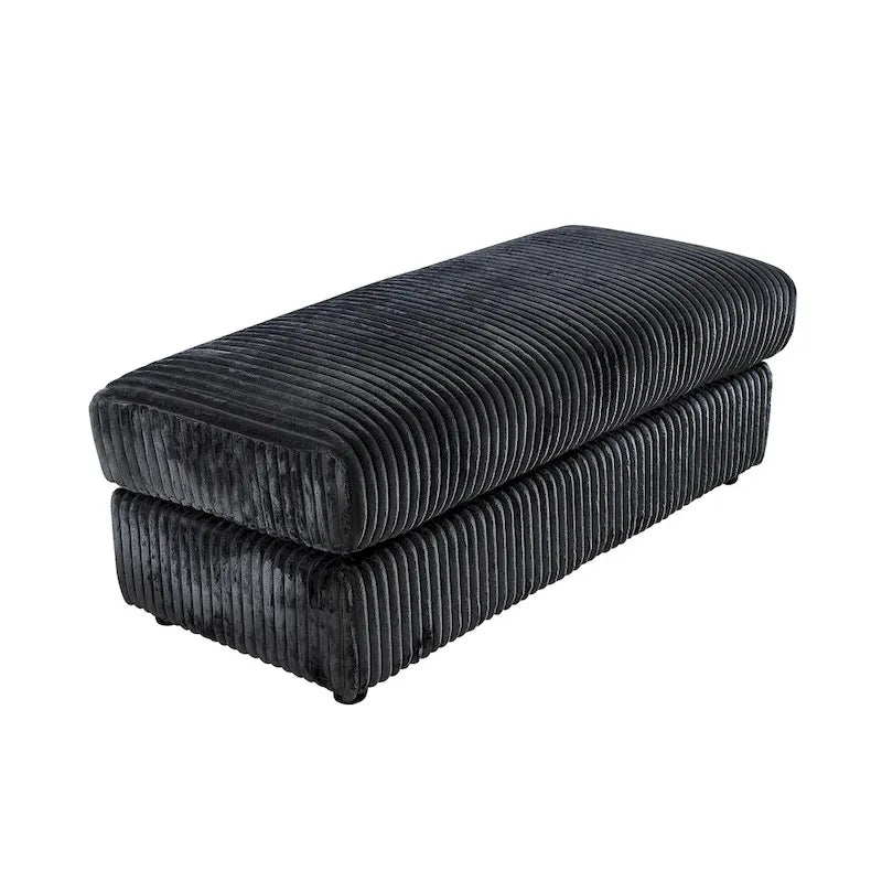 Canapé d'angle modulaire surdimensionné en velours côtelé, 6 pièces, à monter soi-même