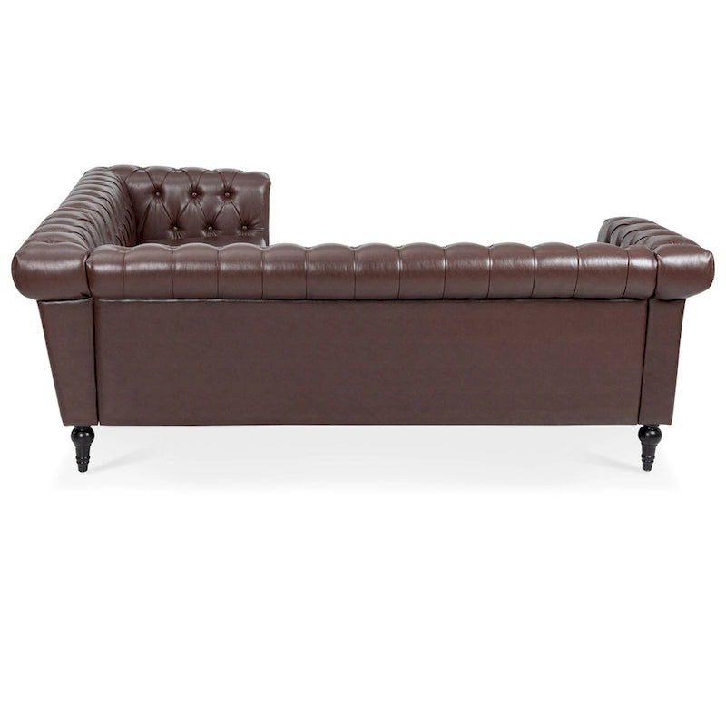 Christopher Knight Home - Canapé d'angle luxueux Clayton en cuir PU