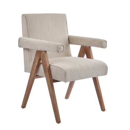 Chaises de salle à manger Christopher Knight Home Poppy en tissu avec accoudoirs (lot de 2)