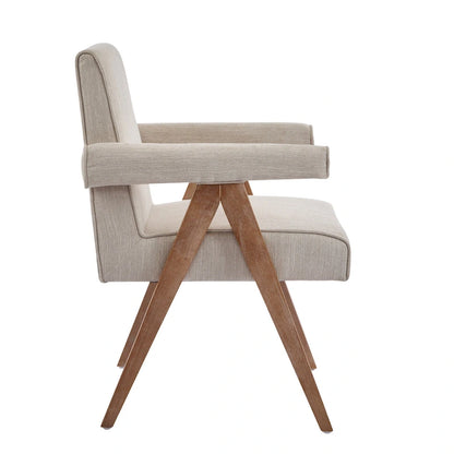 Chaises de salle à manger Christopher Knight Home Poppy en tissu avec accoudoirs (lot de 2)
