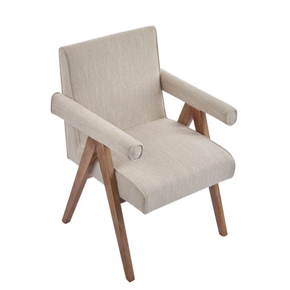 Chaises de salle à manger Christopher Knight Home Poppy en tissu avec accoudoirs (lot de 2)