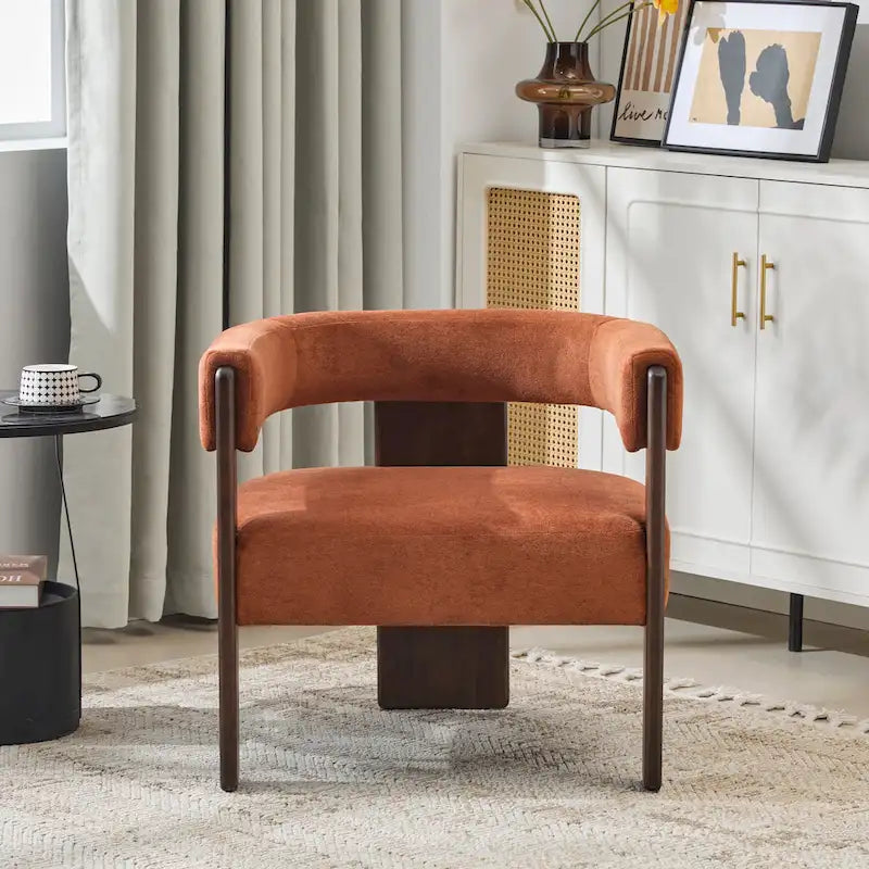 Fauteuil d'appoint moderne Emery en tissu bouclé recouvert de tissu Christopher Knight Home