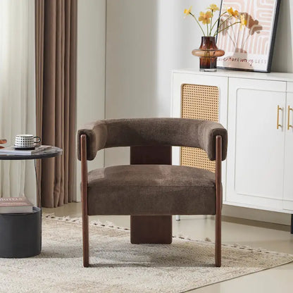 Fauteuil d'appoint moderne Emery en tissu bouclé recouvert de tissu Christopher Knight Home