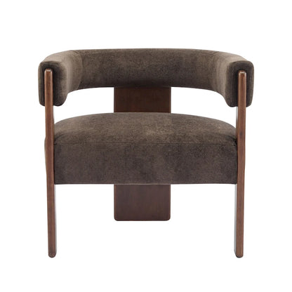 Fauteuil d'appoint moderne Emery en tissu bouclé recouvert de tissu Christopher Knight Home
