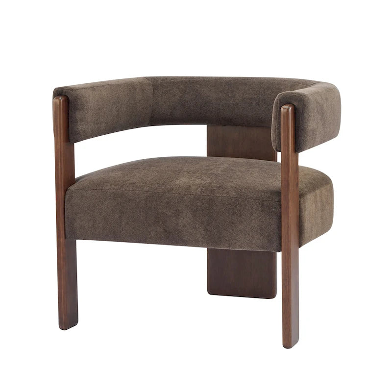 Fauteuil d'appoint moderne Emery en tissu bouclé recouvert de tissu Christopher Knight Home