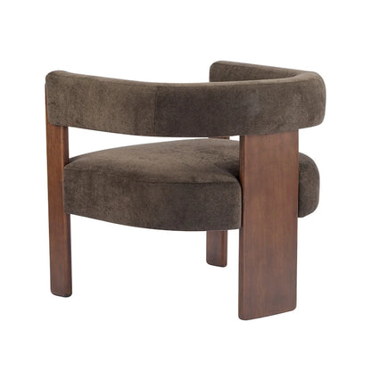 Fauteuil d'appoint moderne Emery en tissu bouclé recouvert de tissu Christopher Knight Home