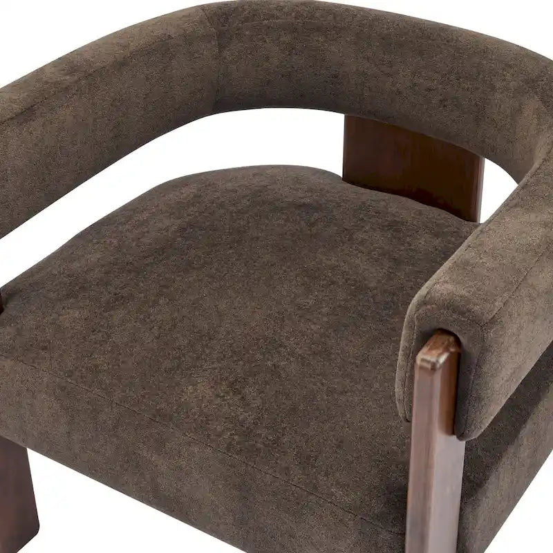 Fauteuil d'appoint moderne Emery en tissu bouclé recouvert de tissu Christopher Knight Home