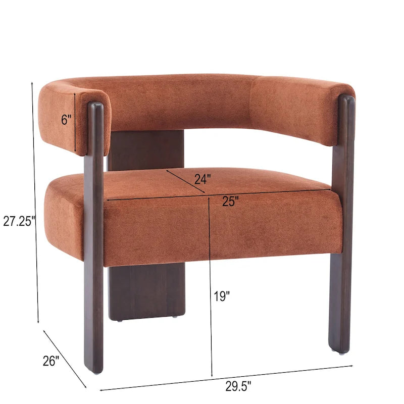 Fauteuil d'appoint moderne Emery en tissu bouclé recouvert de tissu Christopher Knight Home