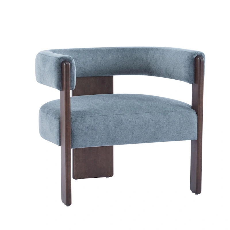 Fauteuil d'appoint moderne Emery en tissu bouclé recouvert de tissu Christopher Knight Home
