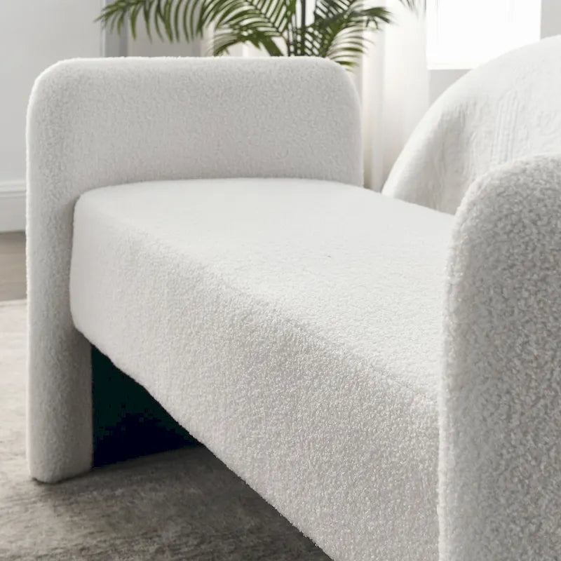GDFStudio - Banc Harper à structure en H, recouvert de polyester, au design moderne et polyvalent