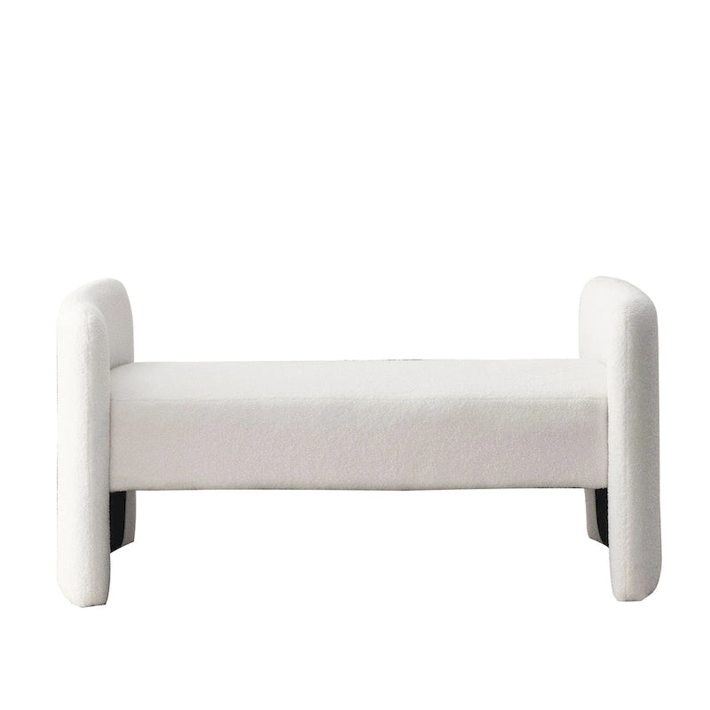 GDFStudio - Banc Harper à structure en H, recouvert de polyester, au design moderne et polyvalent