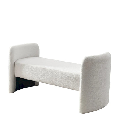 GDFStudio - Banc Harper à structure en H, recouvert de polyester, au design moderne et polyvalent