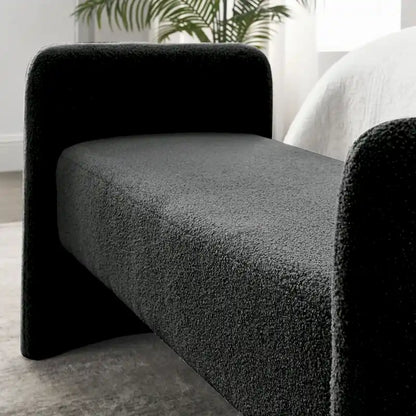 GDFStudio - Banc Harper à structure en H, recouvert de polyester, au design moderne et polyvalent
