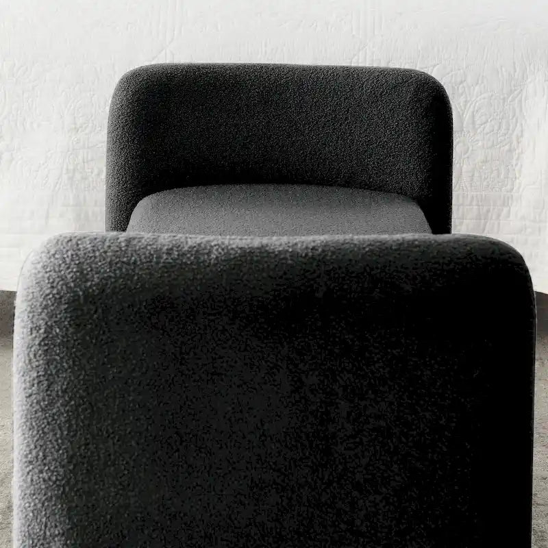 GDFStudio - Banc Harper à structure en H, recouvert de polyester, au design moderne et polyvalent