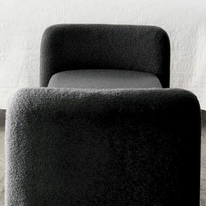GDFStudio - Banc Harper à structure en H, recouvert de polyester, au design moderne et polyvalent