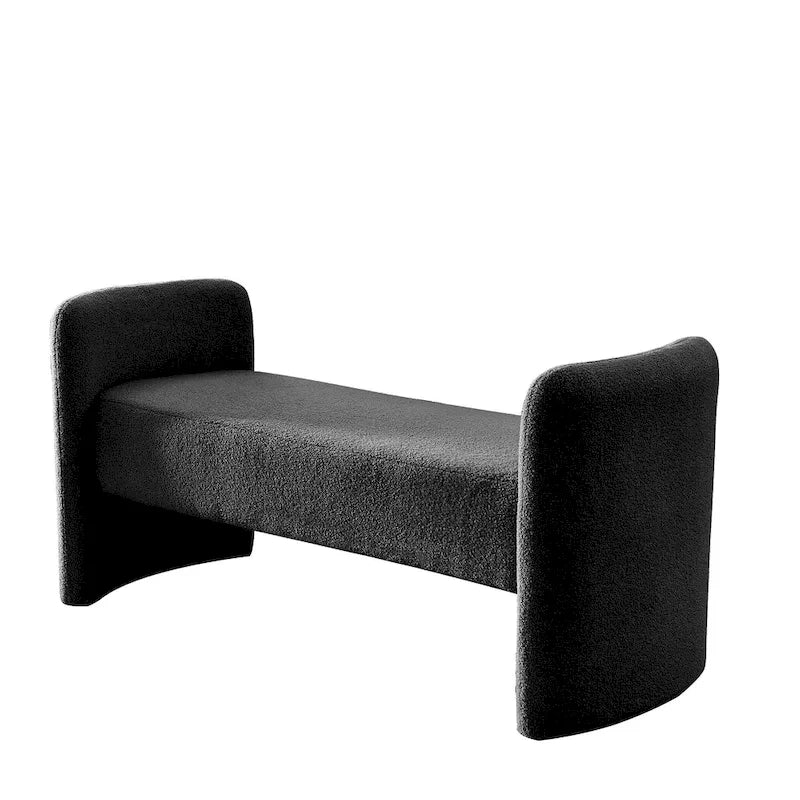 GDFStudio - Banc Harper à structure en H, recouvert de polyester, au design moderne et polyvalent
